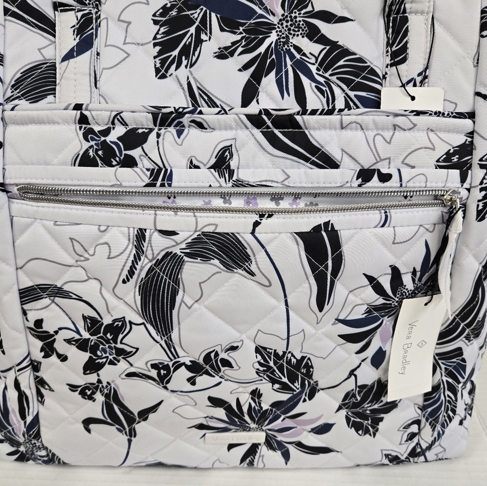 Vera Bradley Vera Tote Bag Twilight Garden - Picture 3 of 15